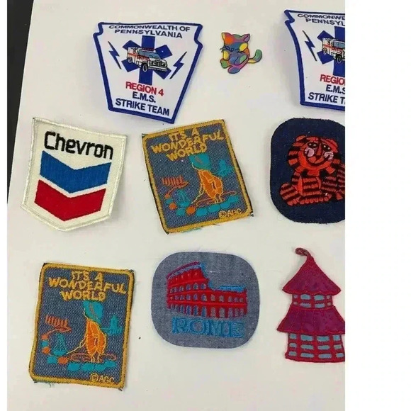 31 PC Assorted Sewing Applique Patches Iron on Sew On NEW Mixed Vintage - Picture 8 of 11